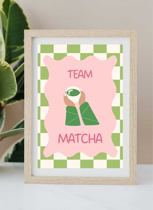 TEAM MATCHA – Affiche prête à imprimer