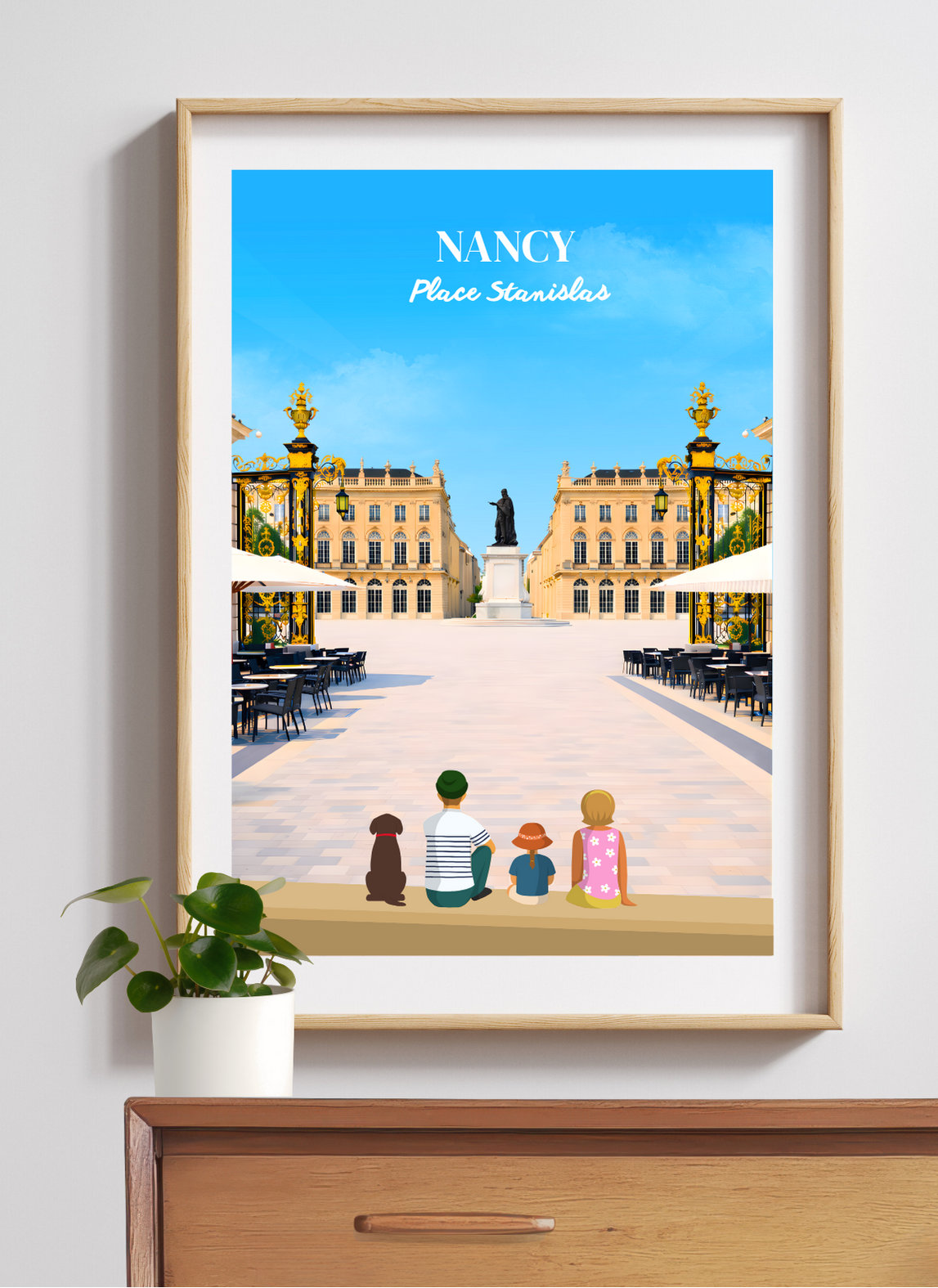 NANCY Place Stanislas - Affiche personnalisée