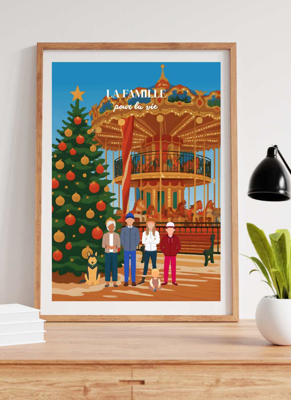 NOËL CAROUSSEL – Affiche personnalisée