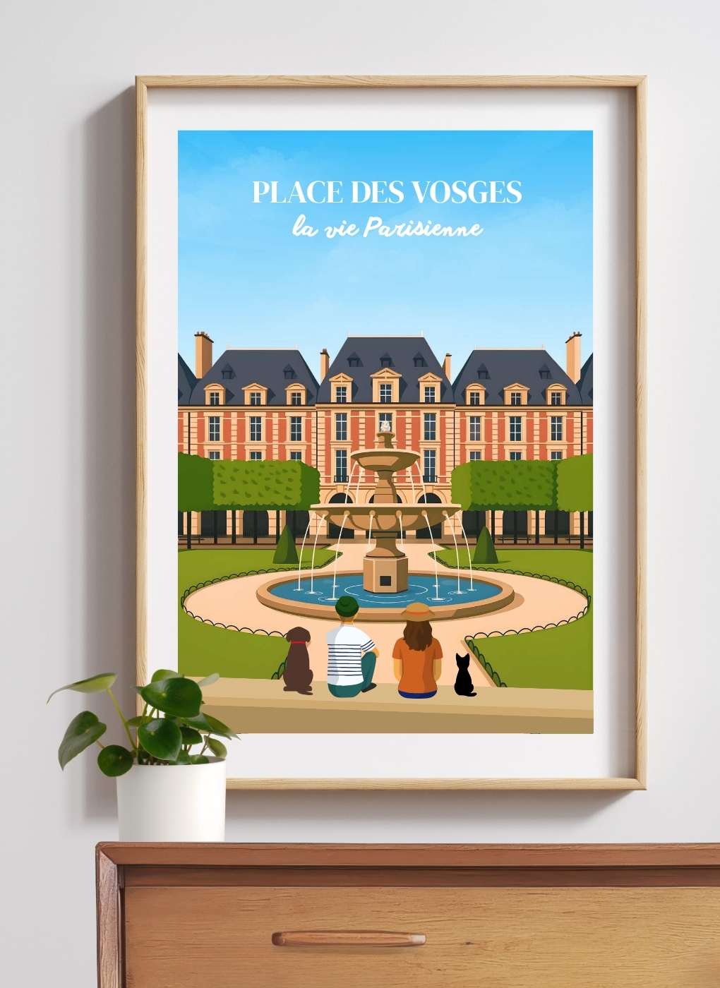 PARIS Place des Vosges #1 – Affiche personnalisée