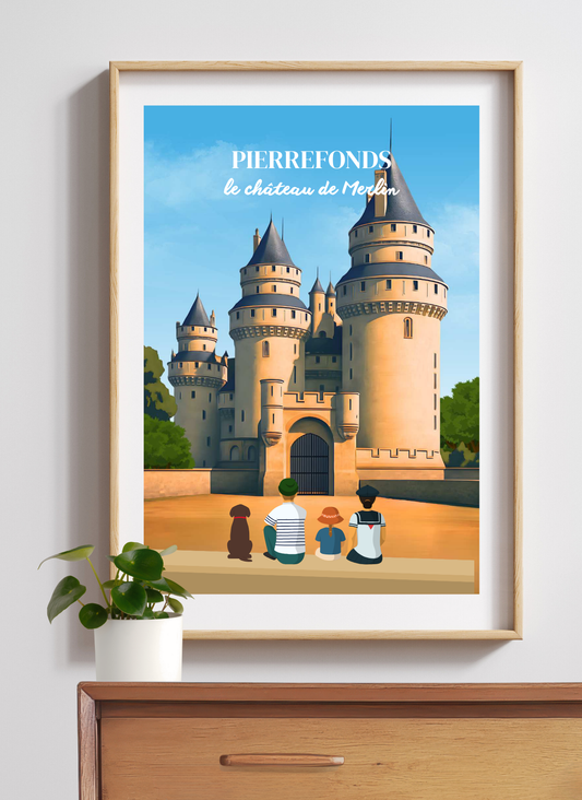 PIERREFONDS Château – Affiche personnalisée