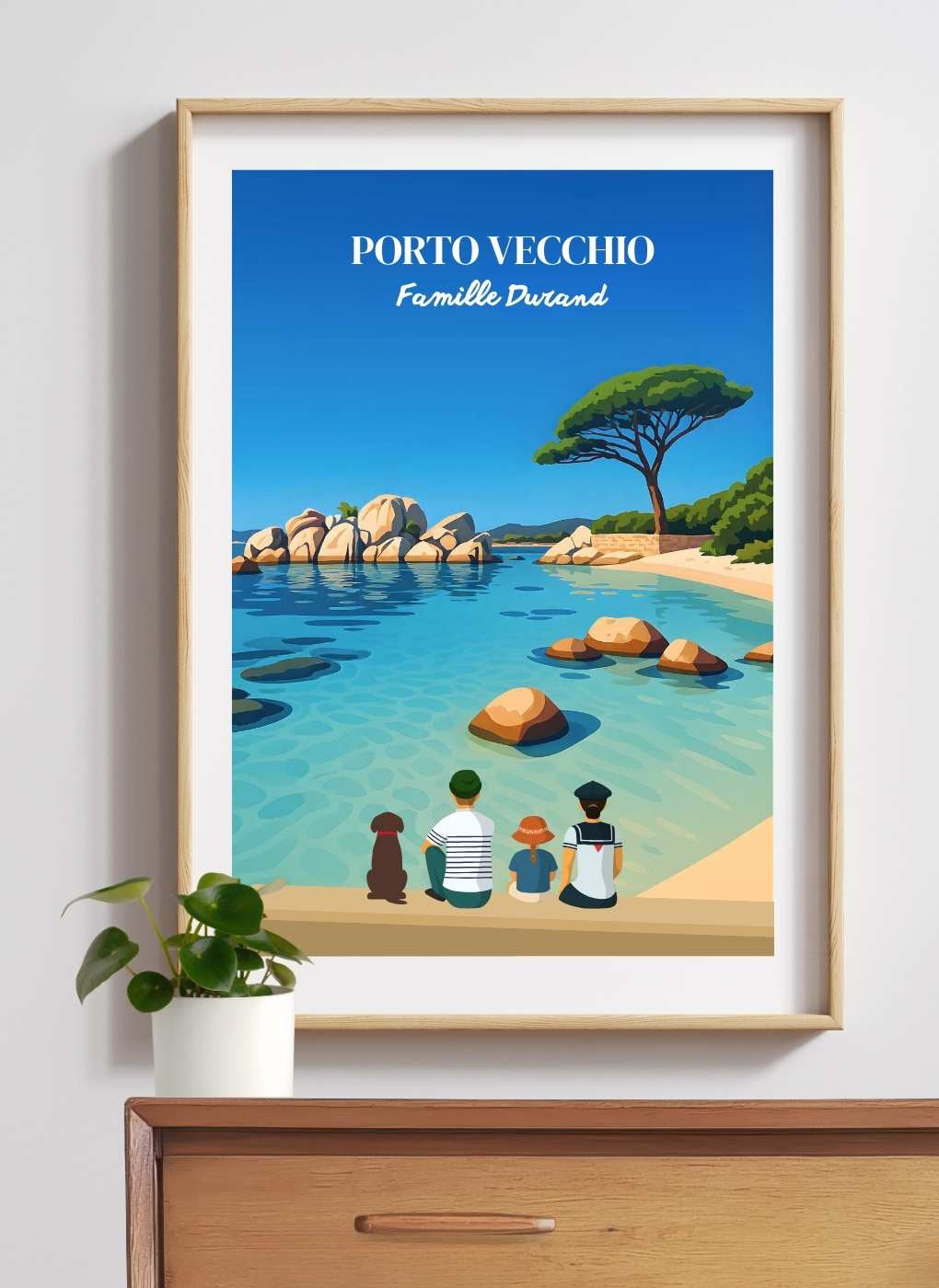 CORSE Porto Vecchio  - Affiche personnalisée
