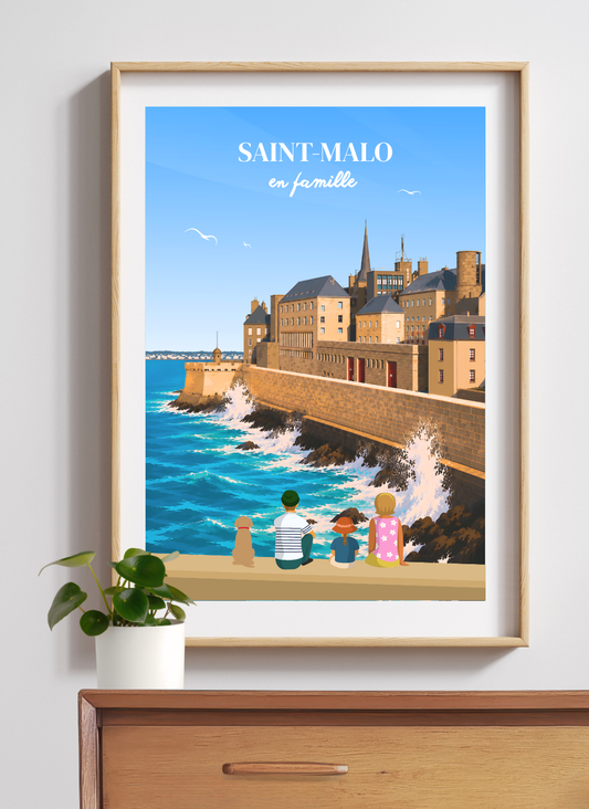 SAINT-MALO Remparts - Affiche personnalisée