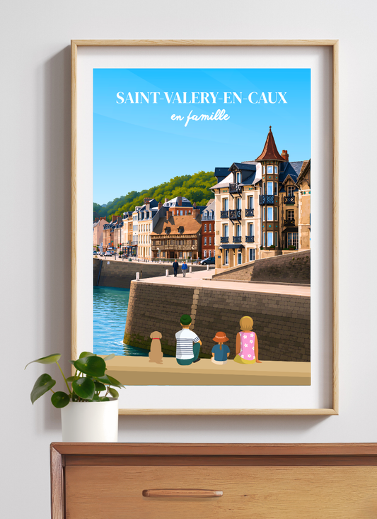 SAINT-VALERY-EN-CAUX - Affiche personnalisée
