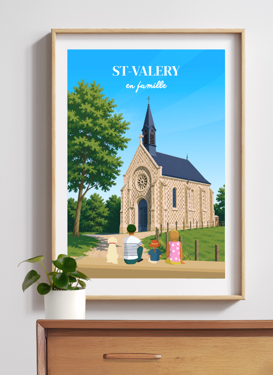 SAINT-VALERY-SUR-SOMME Église - Affiche personnalisée