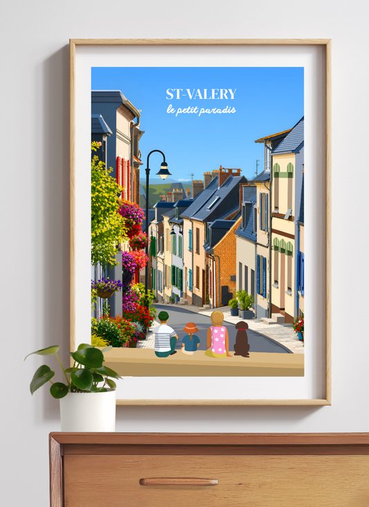 SAINT-VALERY Ruelles - Affiche personnalisée