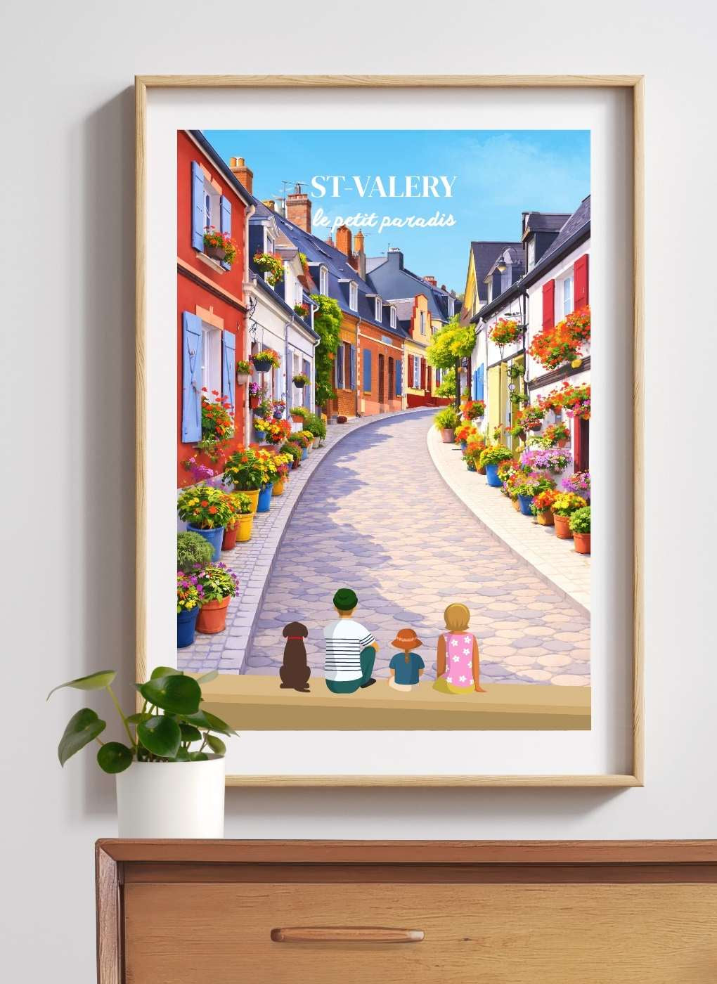 SAINT-VALERY Ruelles - Affiche personnalisée
