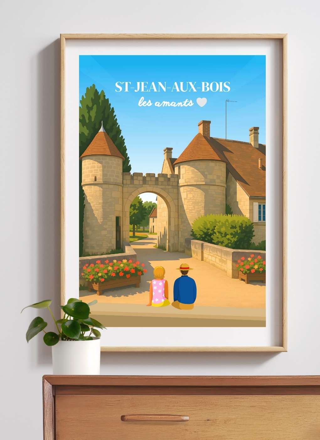 SAINT-JEAN-AUX-BOIS – Affiche personnalisée