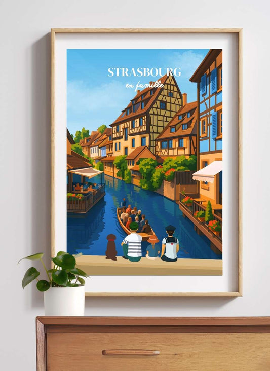 COLMAR STRASBOURG - Affiche personnalisée