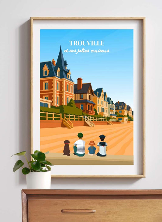 DEAUVILLE Trouville - Affiche personnalisée