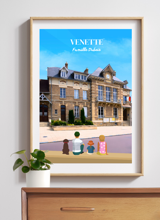 VENETTE Mairie - Affiche personnalisée