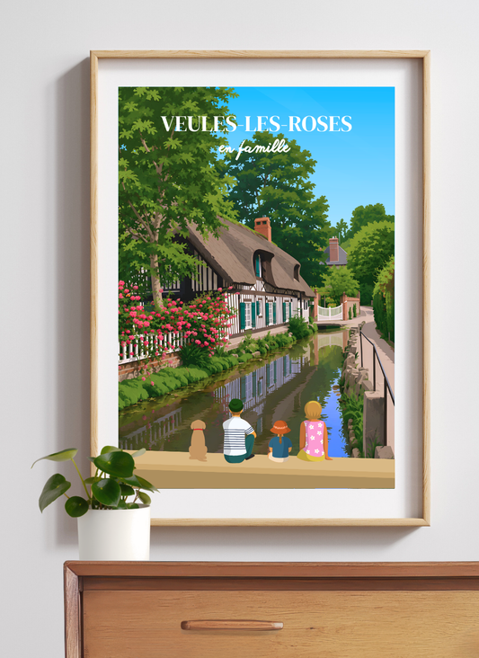 VEULES-LES-ROSES - Affiche personnalisée