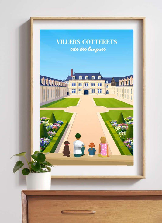 VILLERS-COTTERETS - Affiche personnalisée