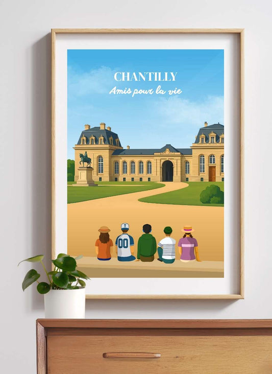 CHANTILLY Écurie simple – Affiche personnalisée