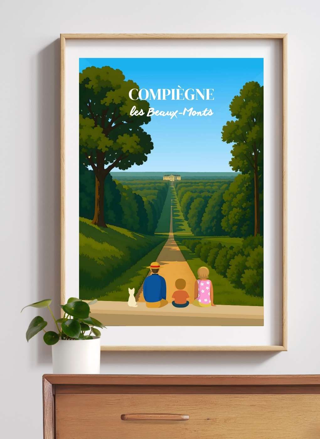 COMPIÈGNE Beaux-monts – Affiche personnalisée