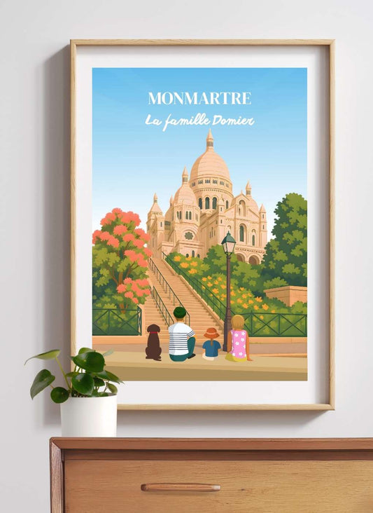 PARIS Montmartre Sacré-cœur – Affiche personnalisée