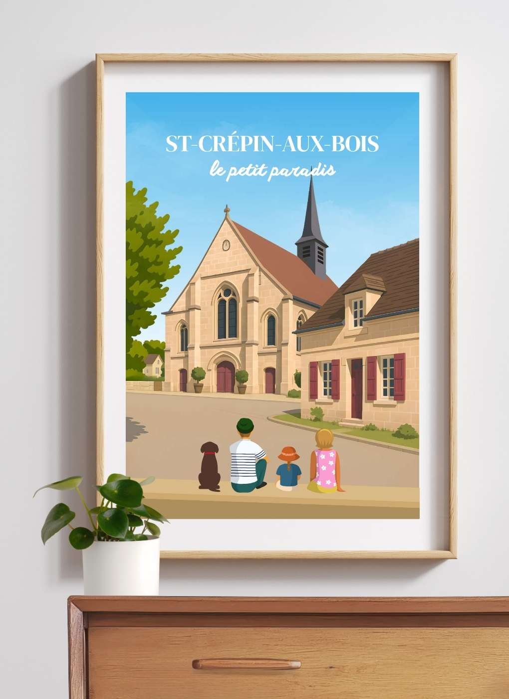 SAINT-CRÉPIN-AUX-BOIS – Affiche personnalisée