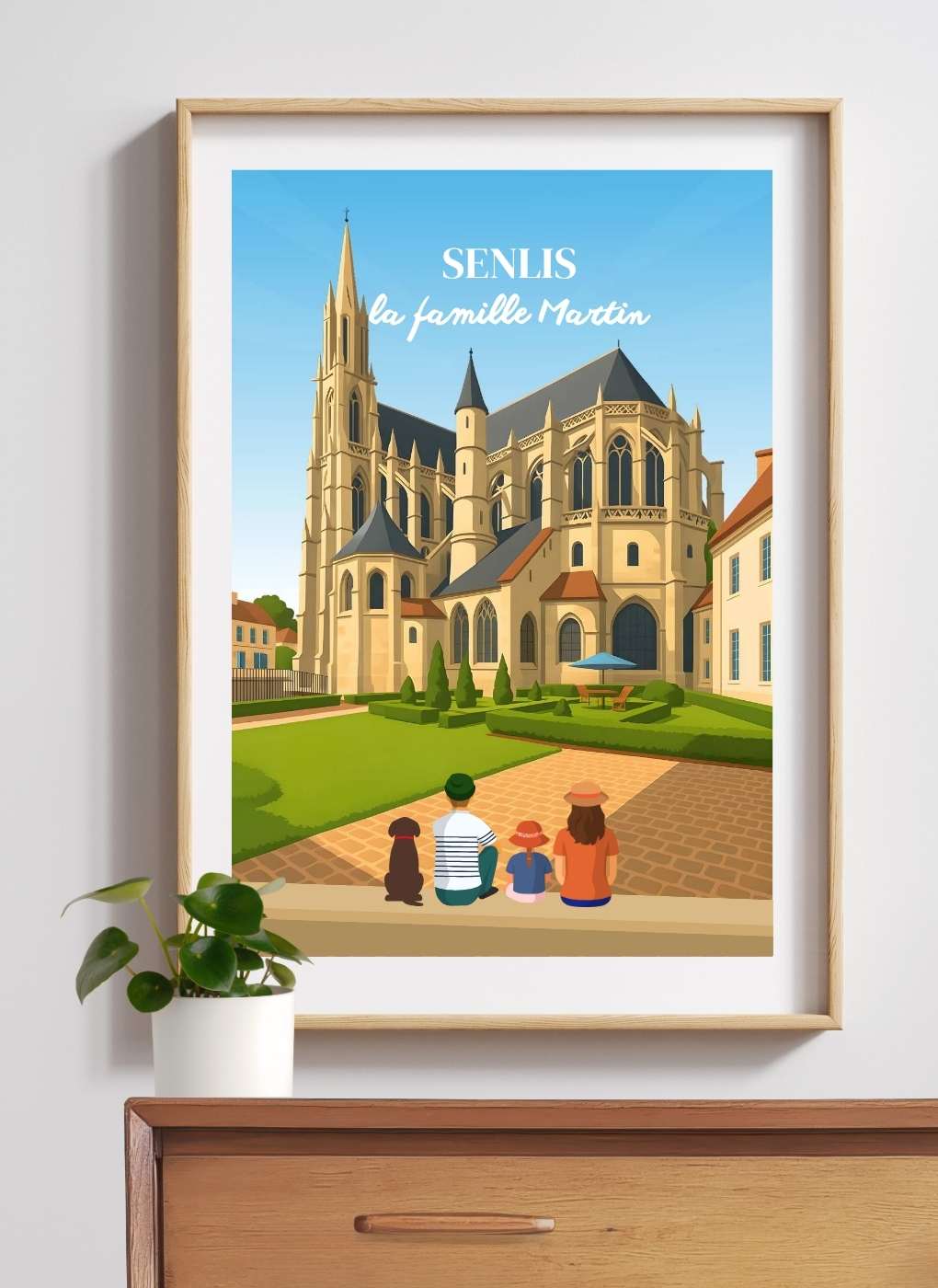 SENLIS Cathédrale – Affiche personnalisée